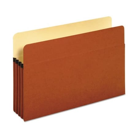 Tops Business Forms Pendaflex, STANDARD EXPANDING FILE POCKETS, 3.5in EXPANSION, LEGAL SIZE, RED FIBER, 25PK 1526EOX